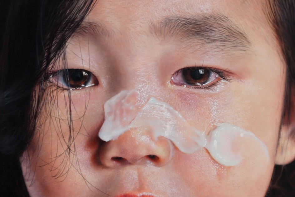 Milk lotion oil on canvas - Kanghoon Kang
